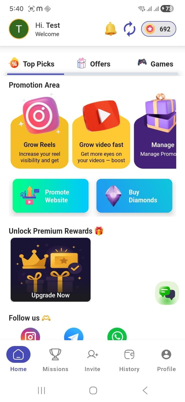 App screenshot